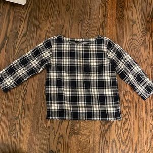 Madewell flannel top